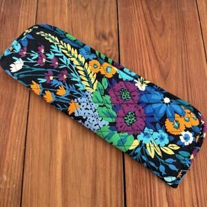 Vera Bradley Straighten Up Flat Iron Cover Case In Midnight Blue